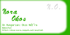 nora okos business card